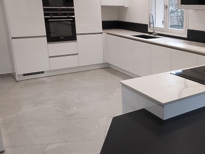 Plan de travail en Dekton Aura 22 en finition mate