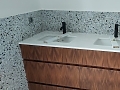 Salle de bains en quartz Unistone Bianco Assoluto