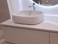 Salle de bains en quartz Unistone Bianco Assoluto
