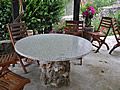 Table en granit Blanc Cristal