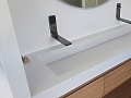 Salle de bains en quartz Silestone Blanco Zeus