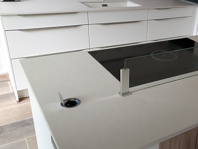 Plan de travail en Dekton Edora en finition mate