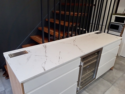 Plan de travail en Dekton Kairos en finition mate