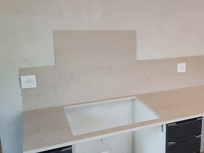 Plan de travail en Dekton Kelya en finition 