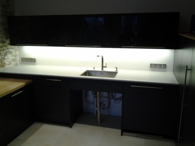 Plan de travail en Dekton Ventus en finition mate